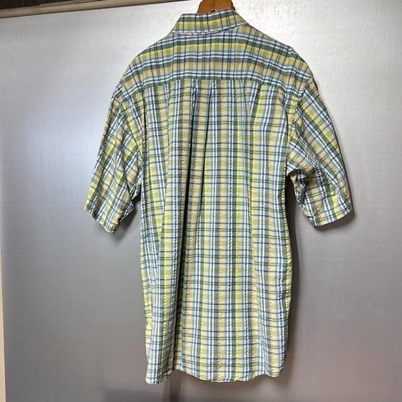 Talbots mens shirt size large short sleeve spring cruise wear button down collar - Picture 7 of 11